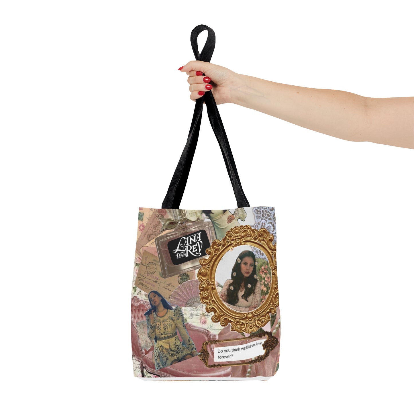 Lana Del Rey Victorian Collage Tote Bag