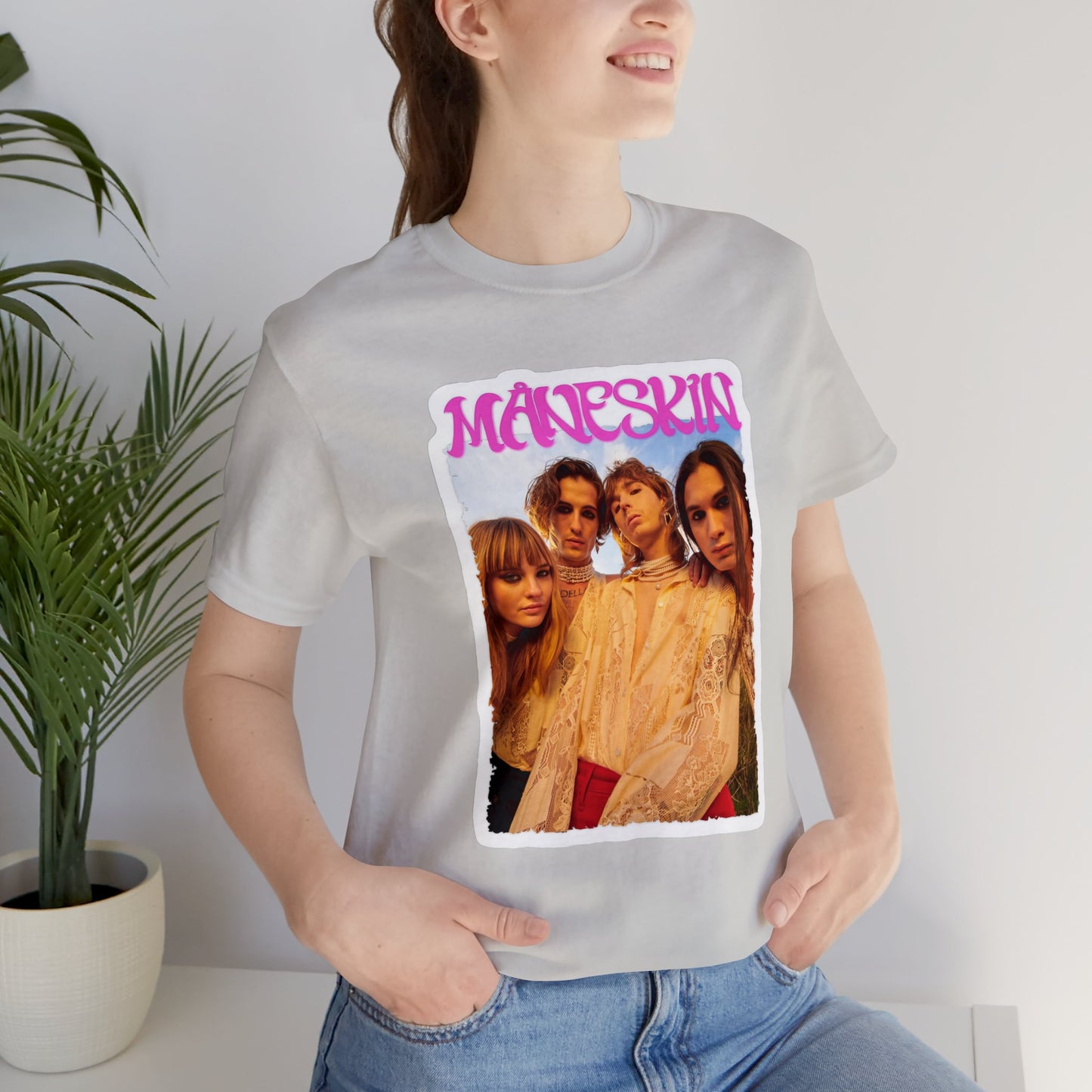 Måneskin Group Photo Unisex Jersey Short Sleeve Tee Shirt