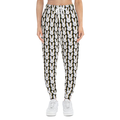 Bad Bunny Logo Pattern Athletic Jogger Sweatpants