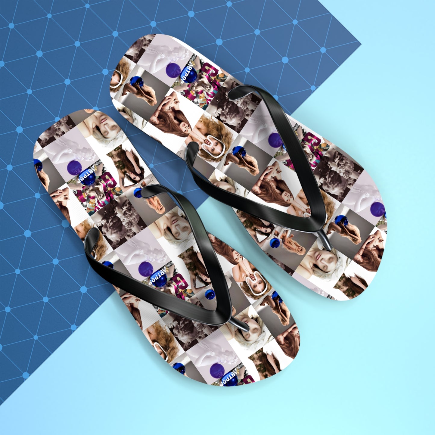 Lady Gaga ARTPOP Mosaic Flip Flops