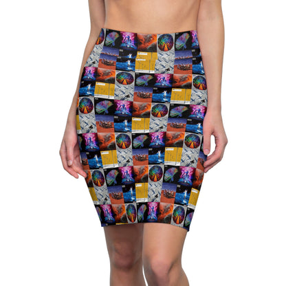 Muse Album Cover Collage Women's Pencil Skirt