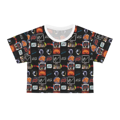 Daft Punk Album Cover Art Collage Crop Tee