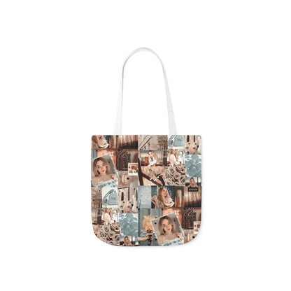 Sabrina Carpenter Peachy Princess Collage Polyester Canvas Tote Bag