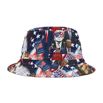 Donald Trump 2024 MAGA Montage Bucket Hat