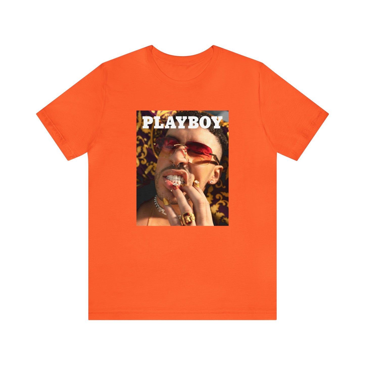 Bad Bunny Playboy Cover Unisex Jersey Short Sleeve Tee Shirt
