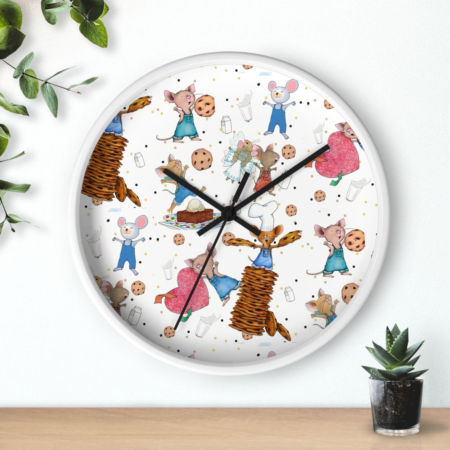 If You Give A Mouse A Cookie Collage Wall Clock