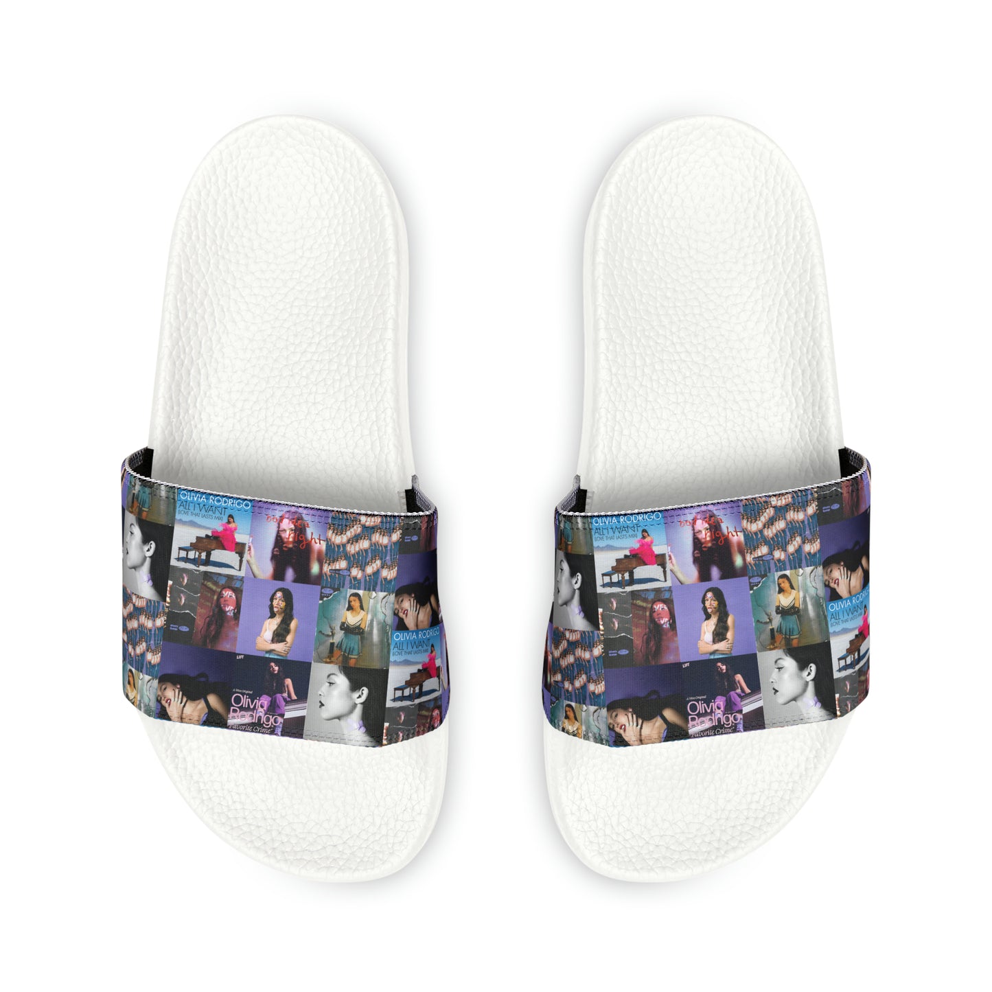 Olivia Rodrigo Album Cover Art Collage Women's Slide Sandals