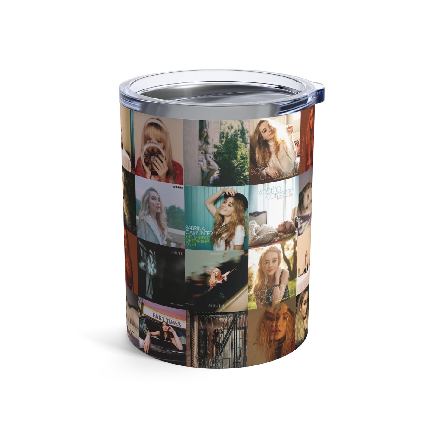 Sabrina Carpenter Album Cover Collage Tumbler 10oz