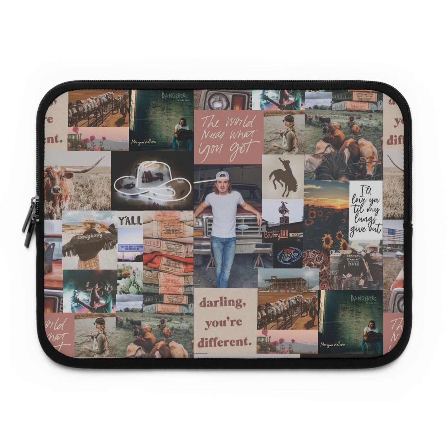 Morgan Wallen Darling You're Different Collage Laptop Sleeve