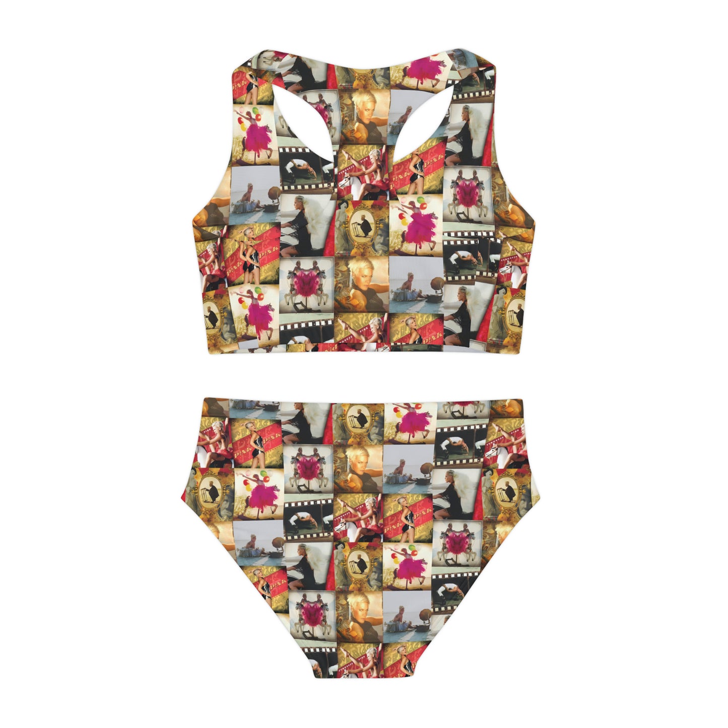 P!nk Funhouse Mosaic Girls Two Piece Swimsuit