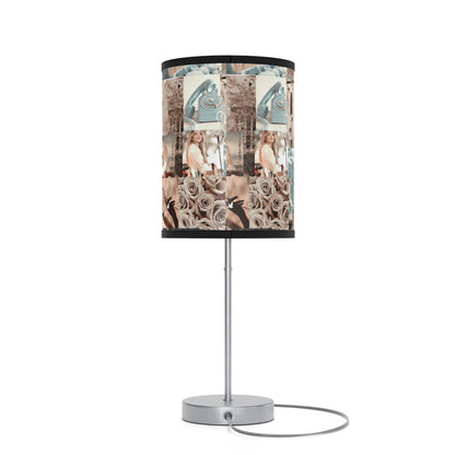 Sabrina Carpenter Peachy Princess Collage Lamp on a Stand