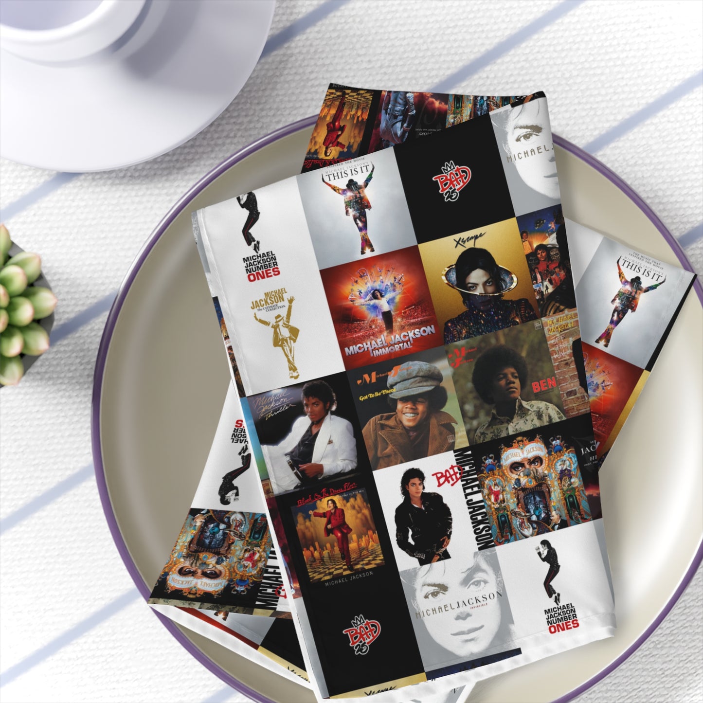 Michael Jackson Album Cover Collage Napkins