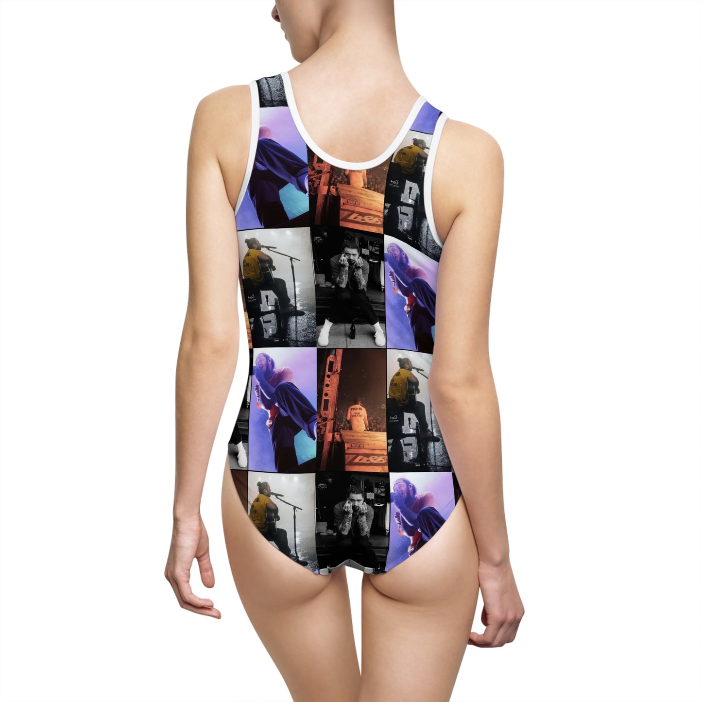 Post Malone On Tour Collage Women's Classic One-Piece Swimsuit