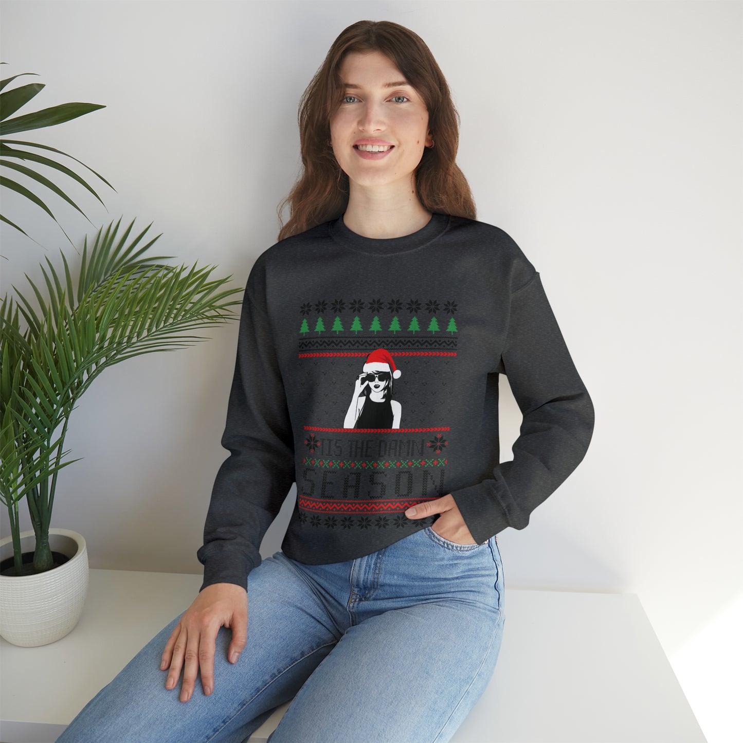 Taylor Swift 'Tis The Damn Season Unisex Heavy Blend Crewneck Sweatshirt