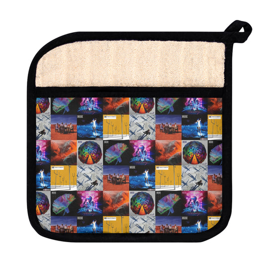 Muse Album Cover Collage Pot Holder with Pocket