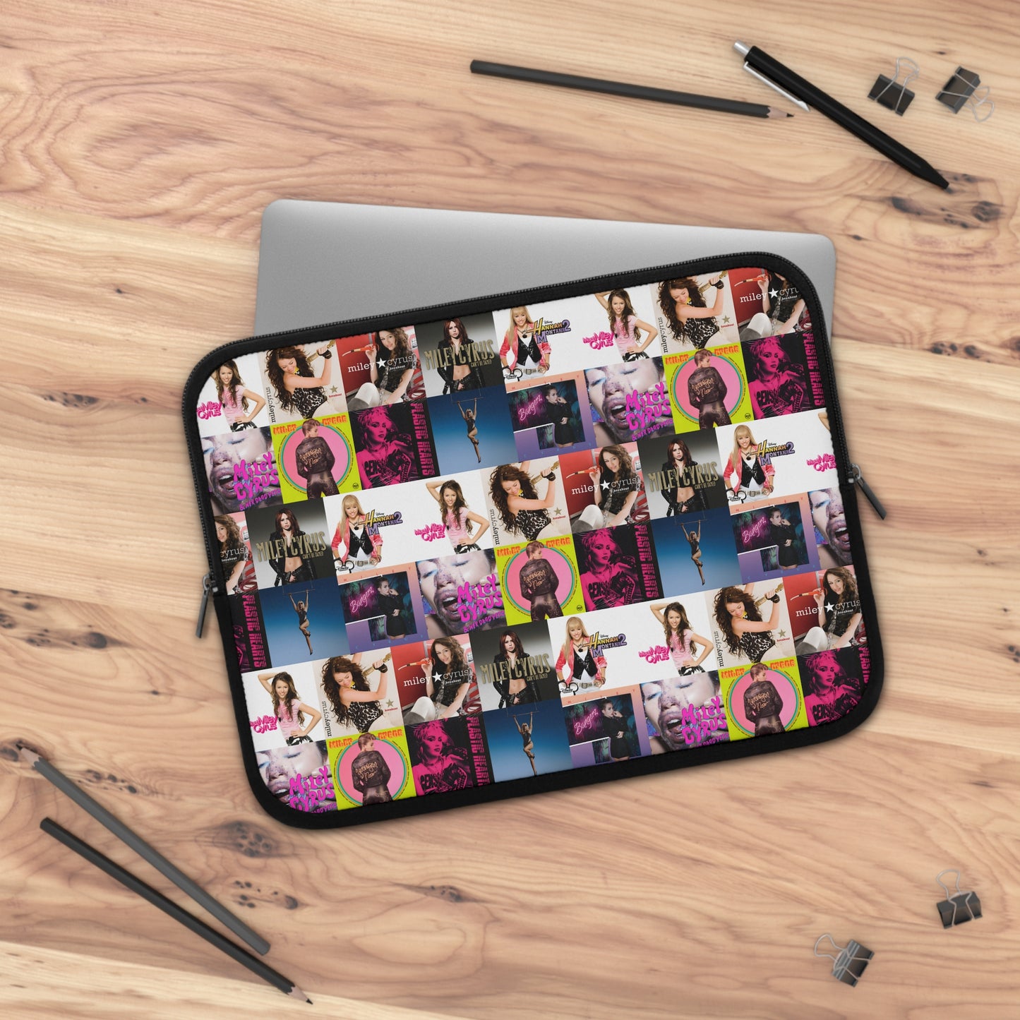 Miley Cyrus Album Cover Collage Laptop Sleeve