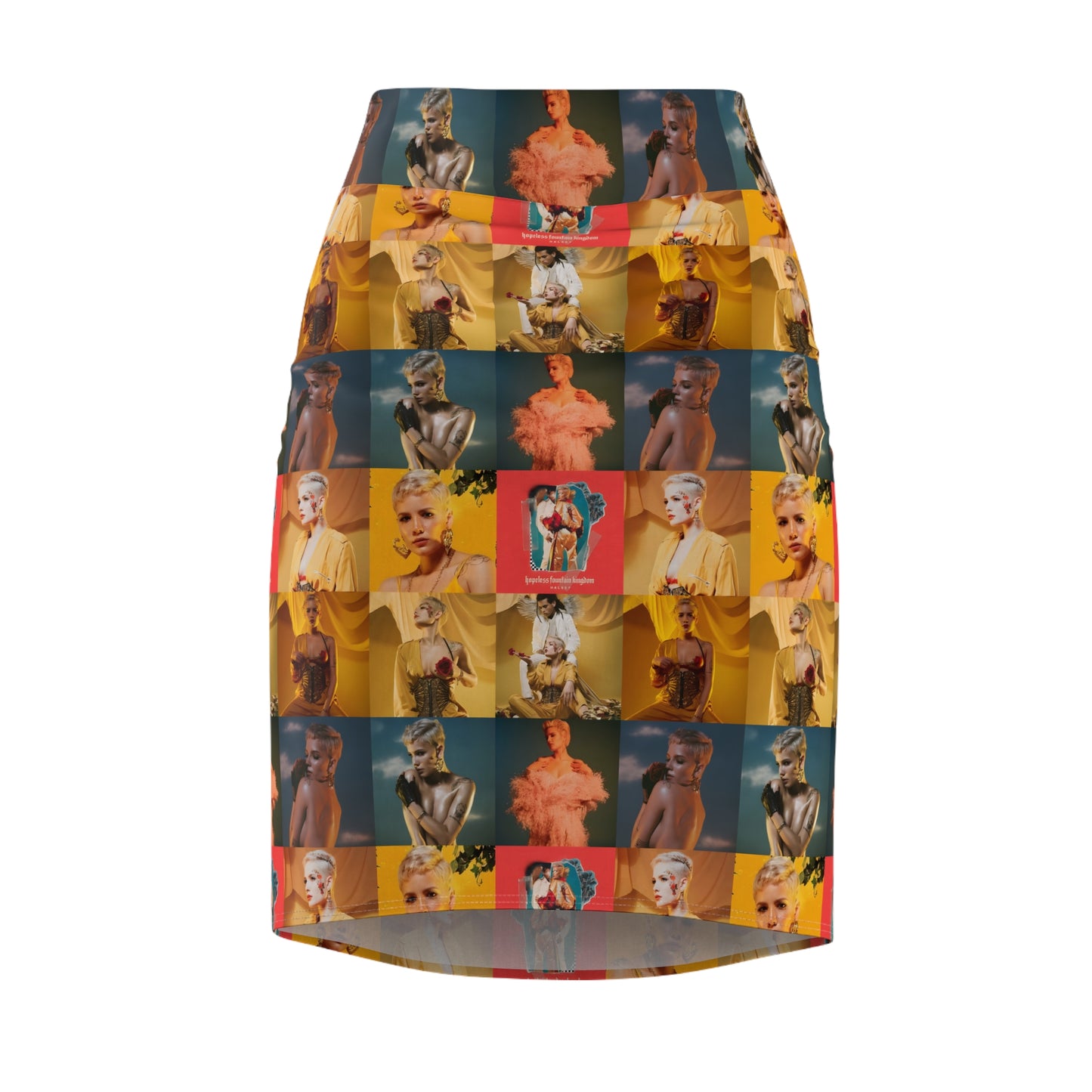 Halsey Hopeless Fountain Kingdom Mosaic Women's Pencil Skirt