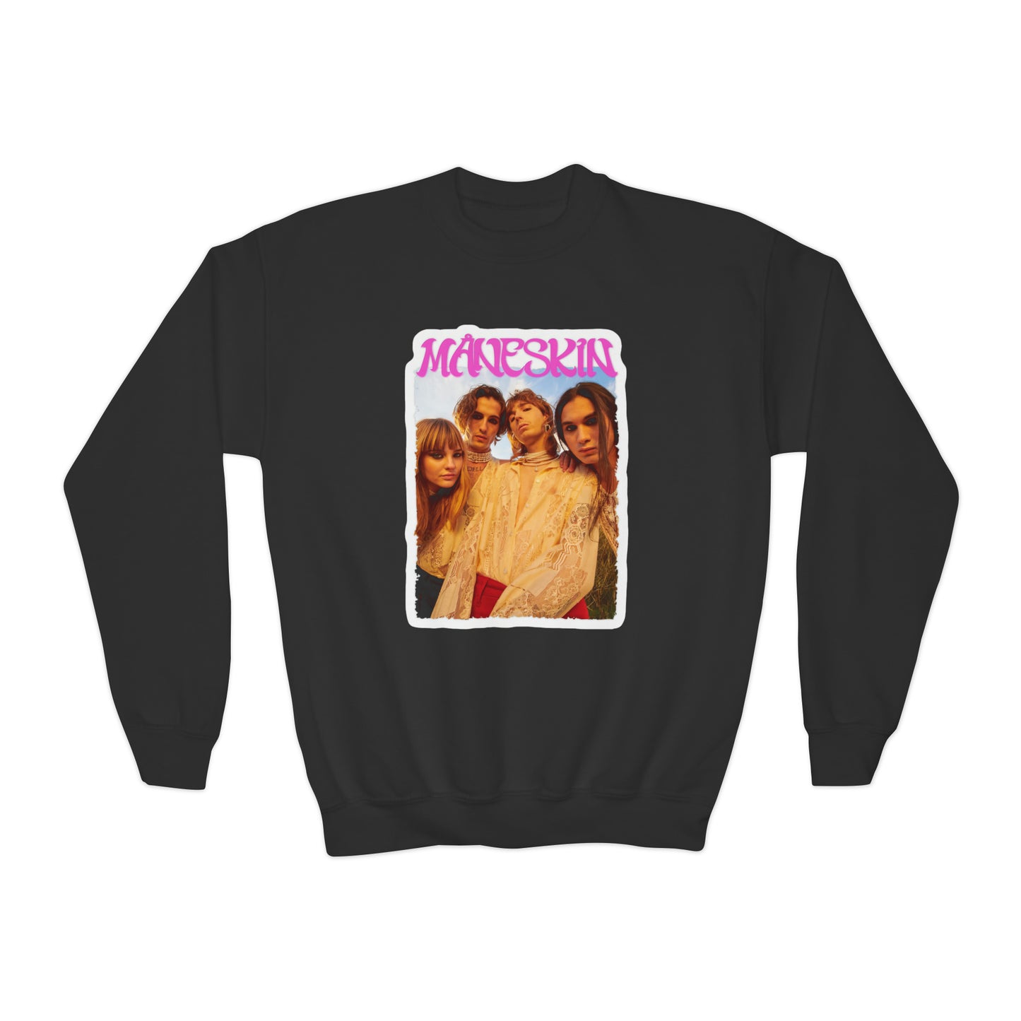 Måneskin Group Photo Youth Crewneck Sweatshirt