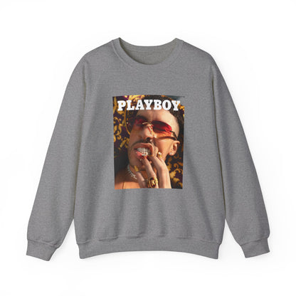 Bad Bunny Playboy Cover Unisex Heavy Blend Crewneck Sweatshirt