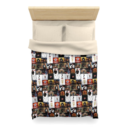 Michael Jackson Album Cover Collage Microfiber Duvet Cover