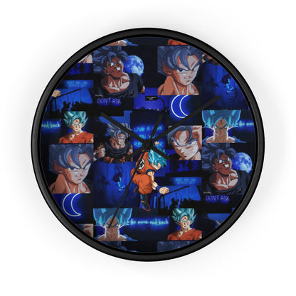 Dragon Ball Z Saiyan Moonlight Collage Wall Clock