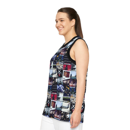 Eminem Album Art Cover Collage Unisex Basketball Jersey