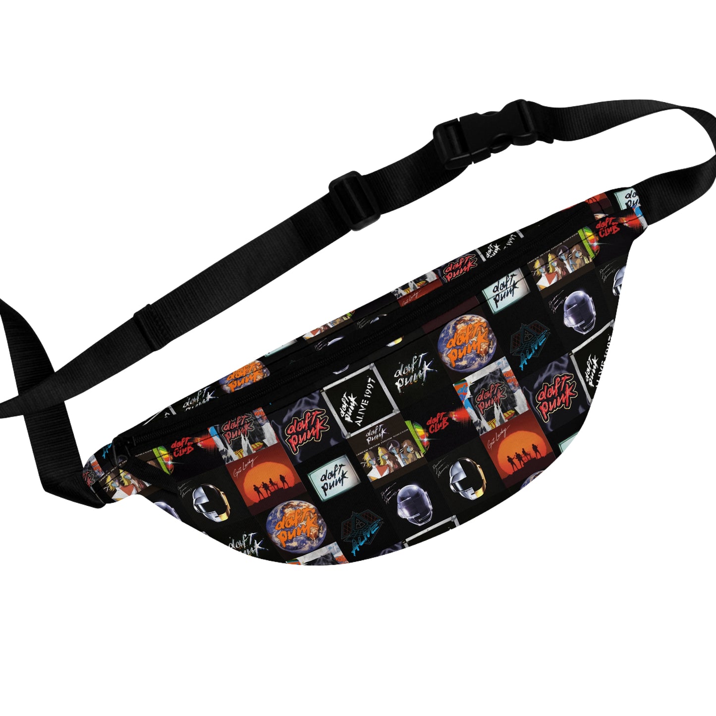 Daft Punk Album Cover Art Collage Fanny Pack