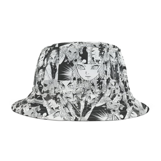 Demon Slayer Kyojuro Rengoku Collage Bucket Hat