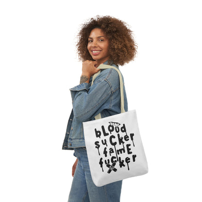 Olivia Rodrigo Blood Sucker Fame Fucker Polyester Canvas Tote Bag