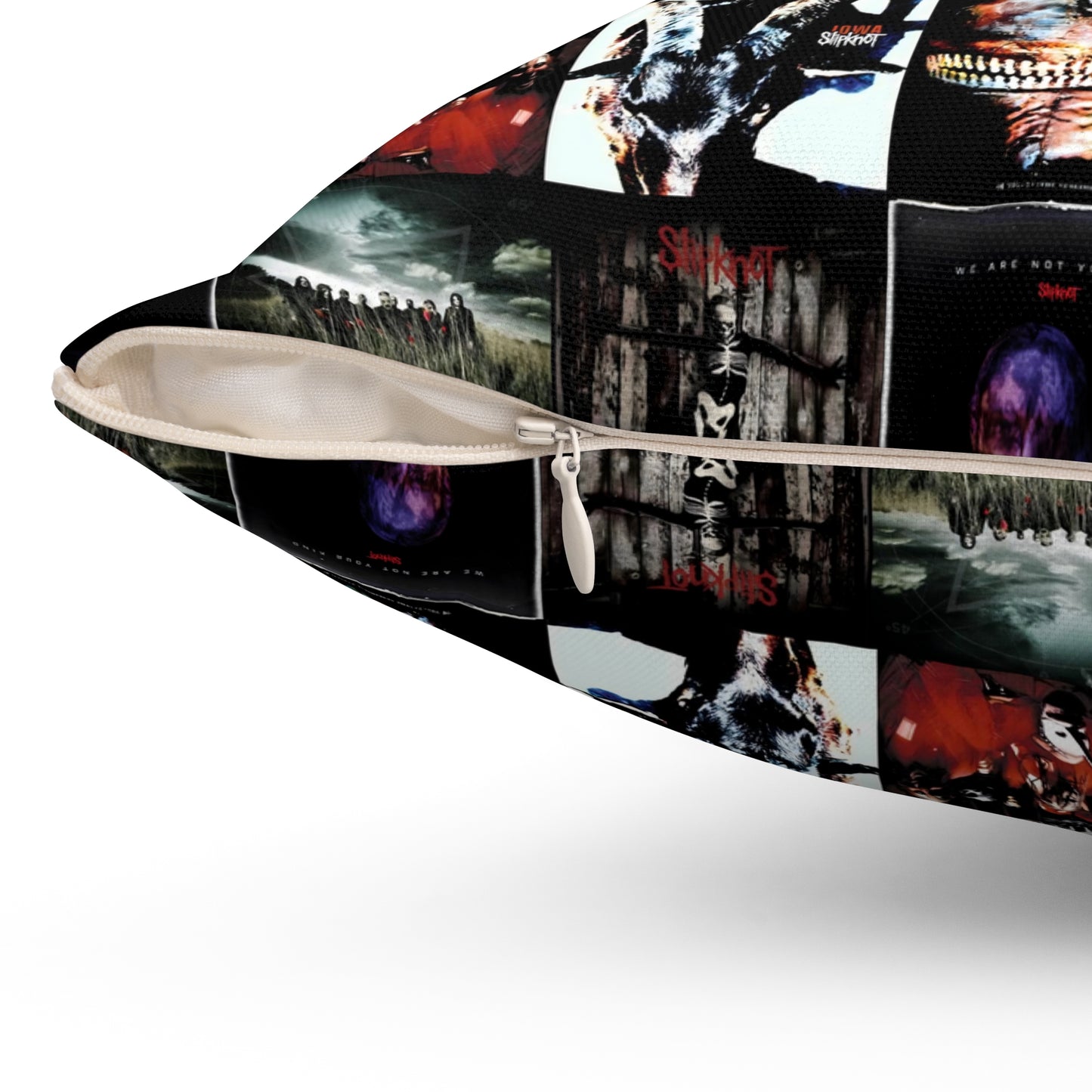 Slipknot Album Art Collage Spun Polyester Square Pillow