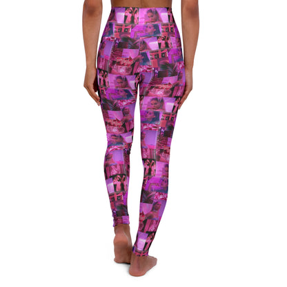 Ariana Grande 7 Rings Collage High Waisted Yoga Leggings