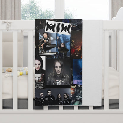 Motionless In White Photo Collage Soft Fleece Baby Blanket