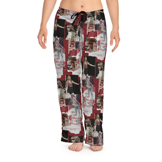 Taylor Swift Red Taylor's Version Collage Women's Pajama Pants