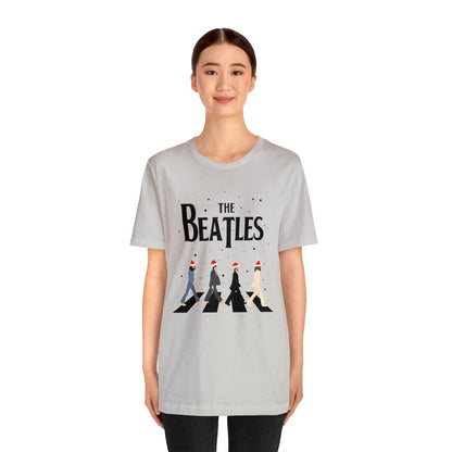 The Beatles Abbey Road Santas Unisex Jersey Short Sleeve Tee Shirt