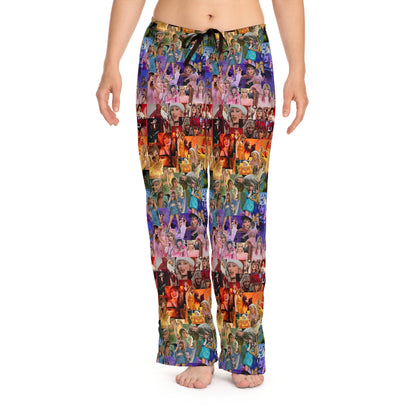 Taylor Swift Rainbow Photo Collage Women's Pajama Pants