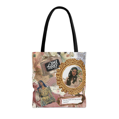 Lana Del Rey Victorian Collage Tote Bag