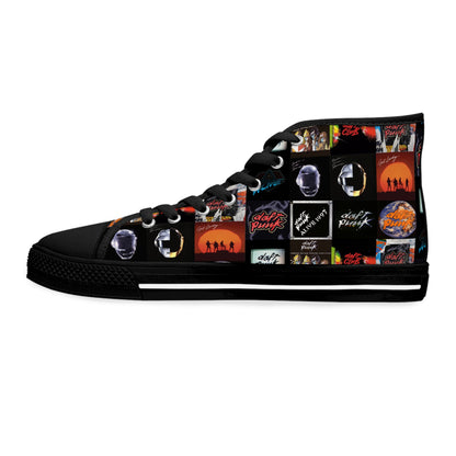 Daft Punk Album Cover Art Collage Women's High Top Sneakers