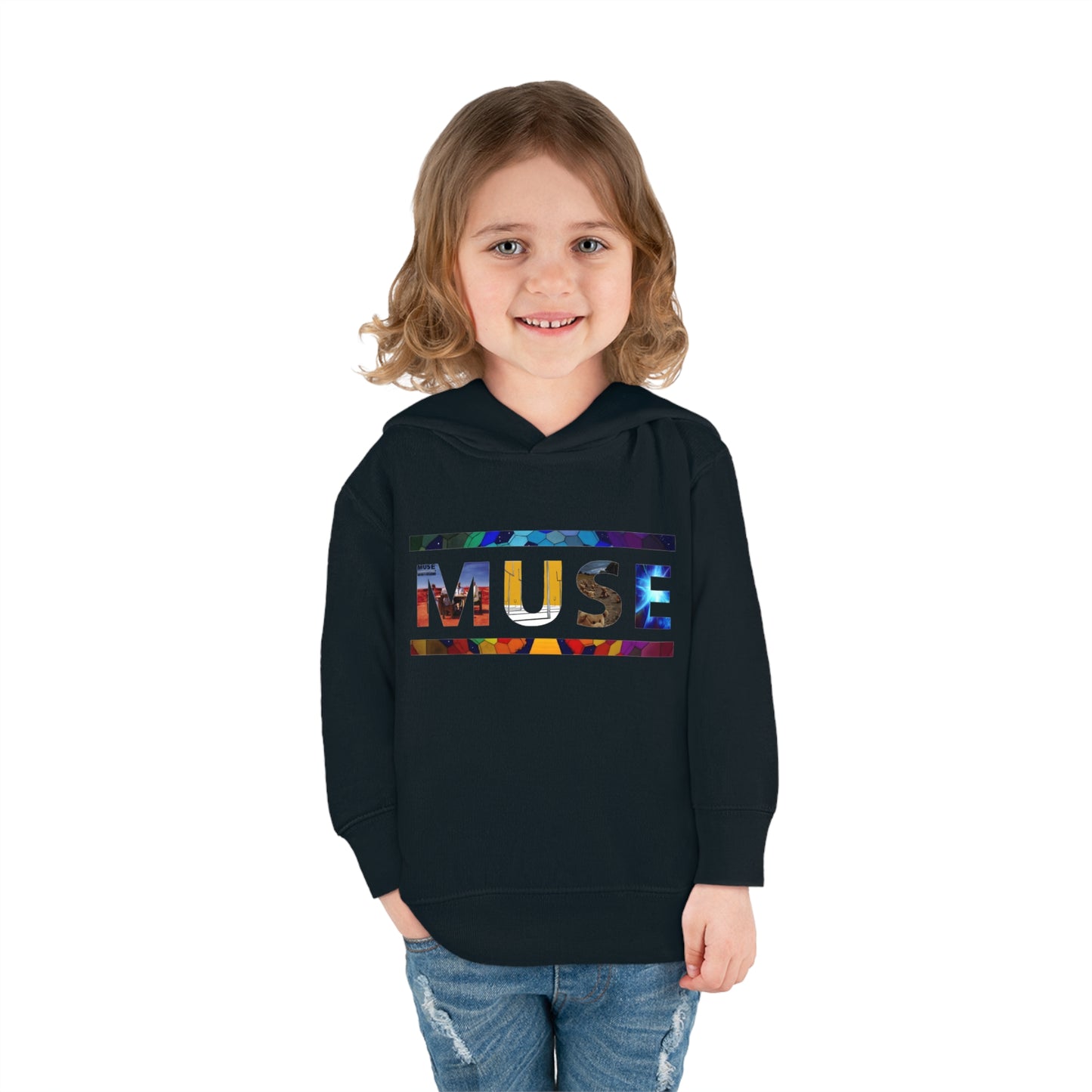 Muse Album Art Letters Toddler Pullover Fleece Hoodie