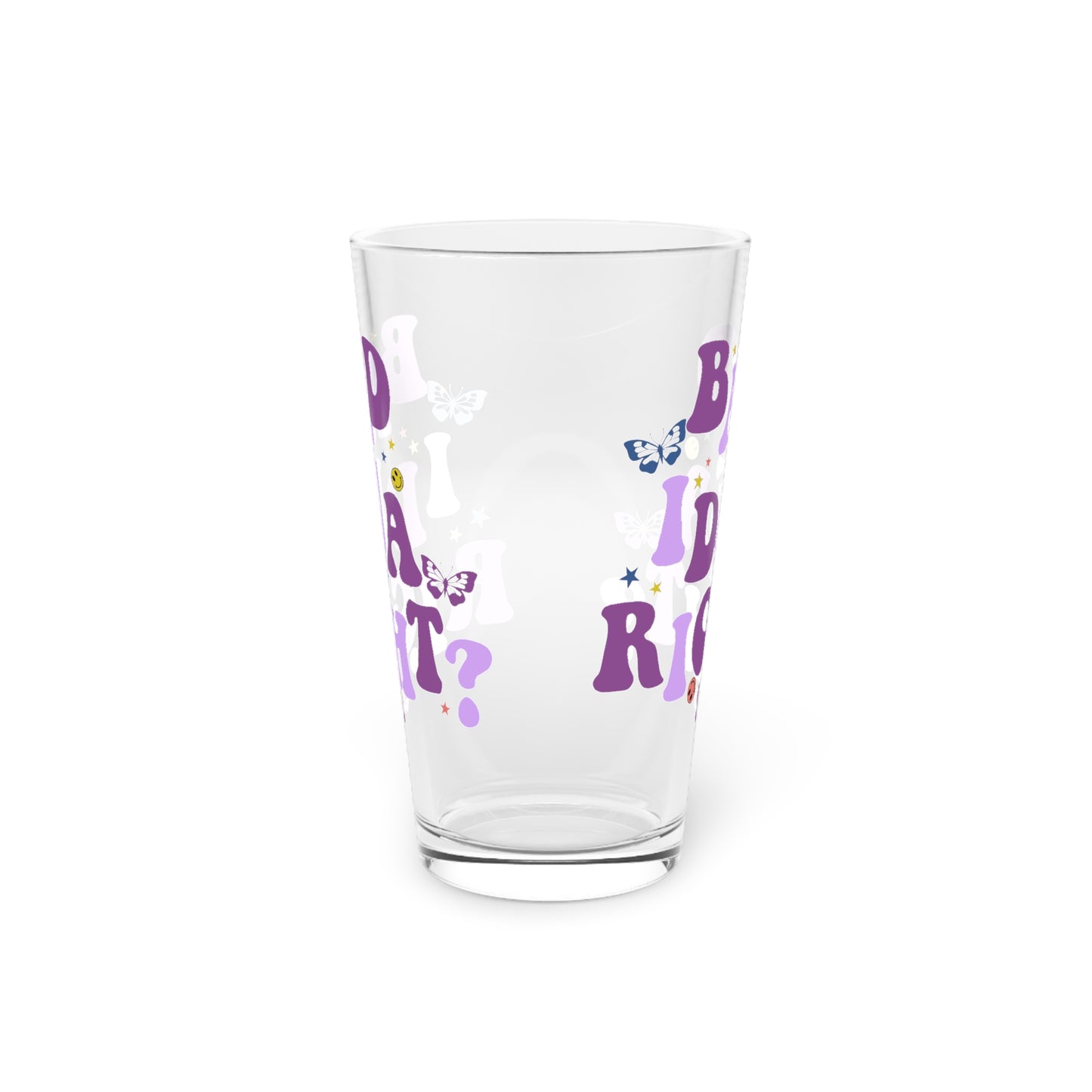 Olivia Rodrigo Bad Idea Right? Pint Glass