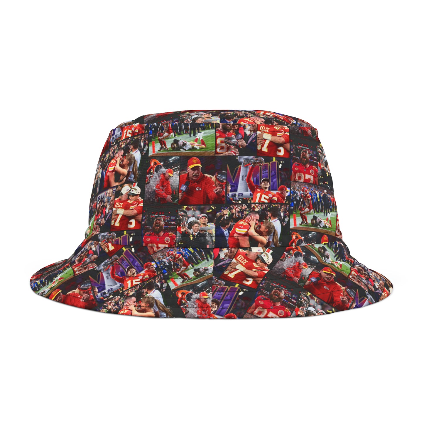 Kansas City Chiefs Superbowl LVIII Championship Victory Collage Bucket Hat