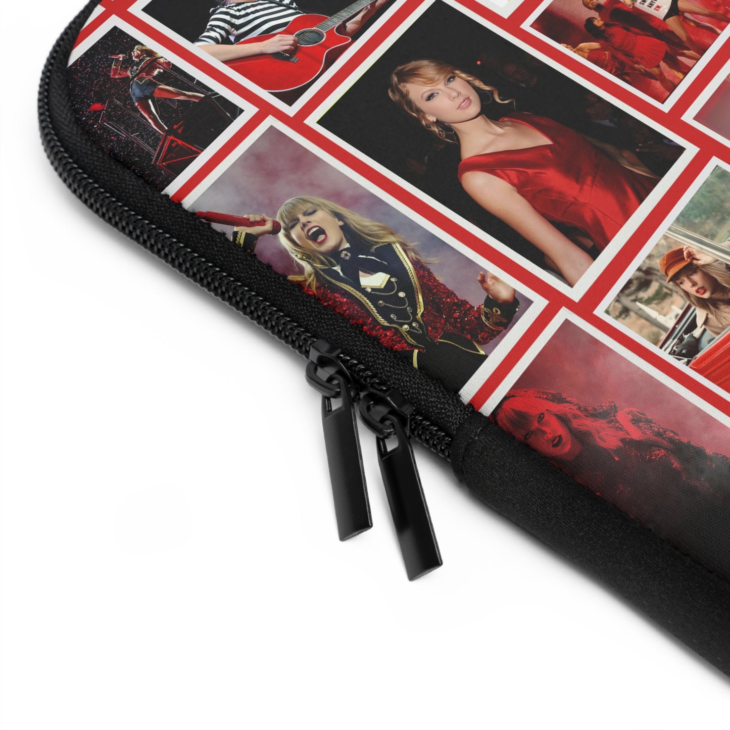 Taylor Swift Red Era Collage Laptop Sleeve