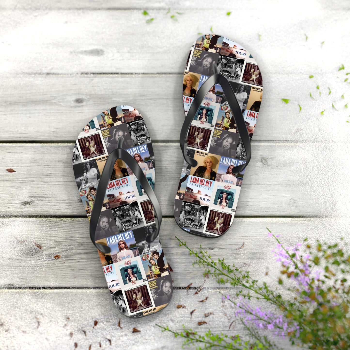 Lana Del Rey Album Cover Collage Flip Flops