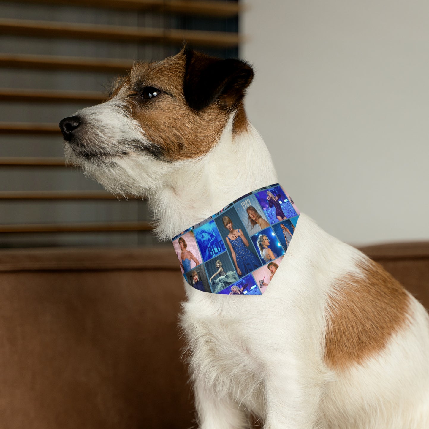 Taylor Swift Blue Aesthetic Collage Pet Bandana Collar