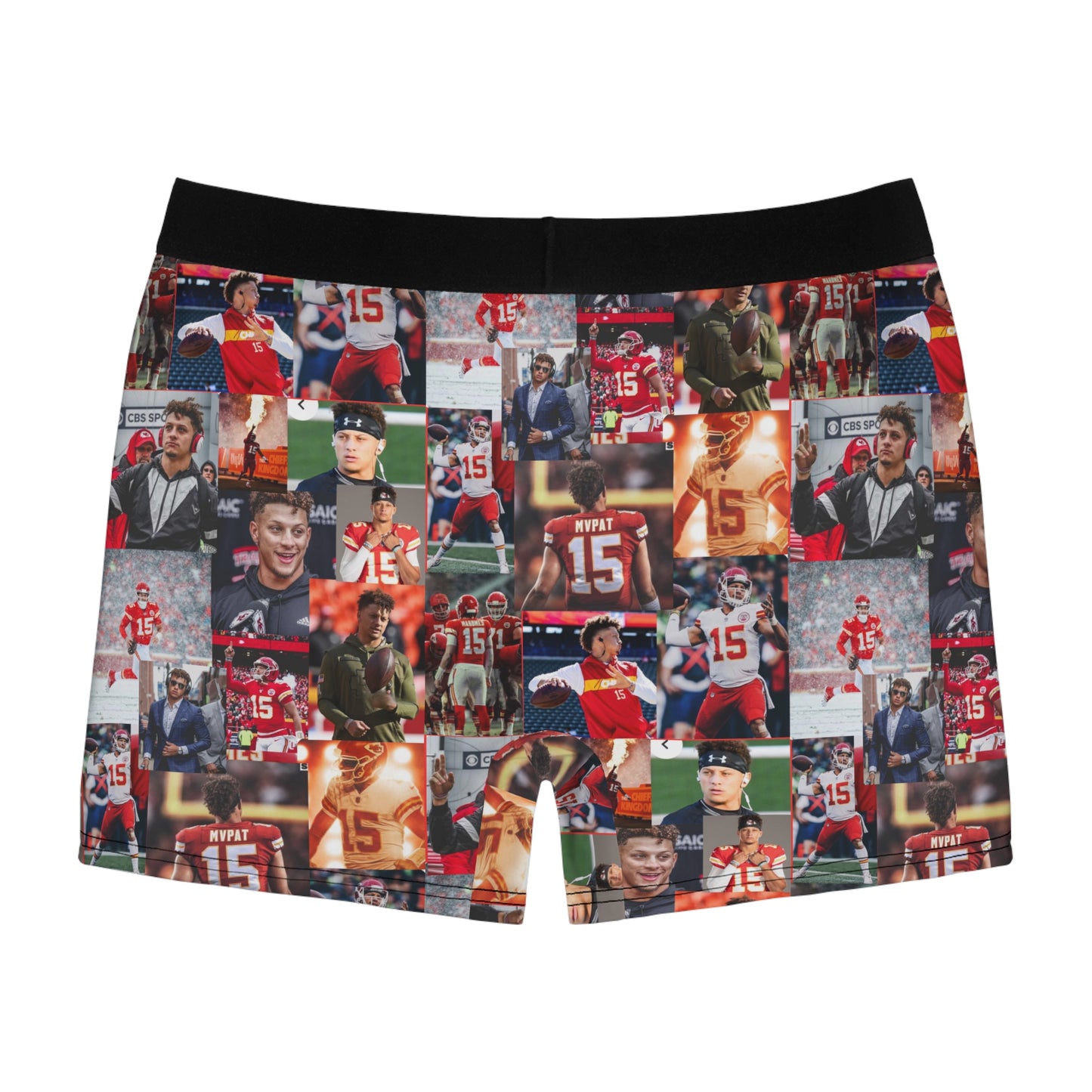 Patrick Mahomes Chiefs MVPAT Photo Collage Men's Boxer Briefs