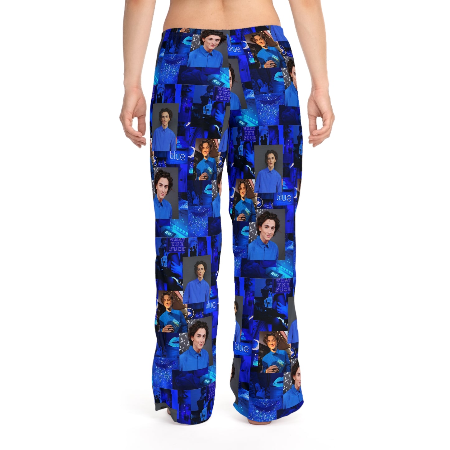 Timothee Chalamet Cool Blue Collage Women's Pajama Pants