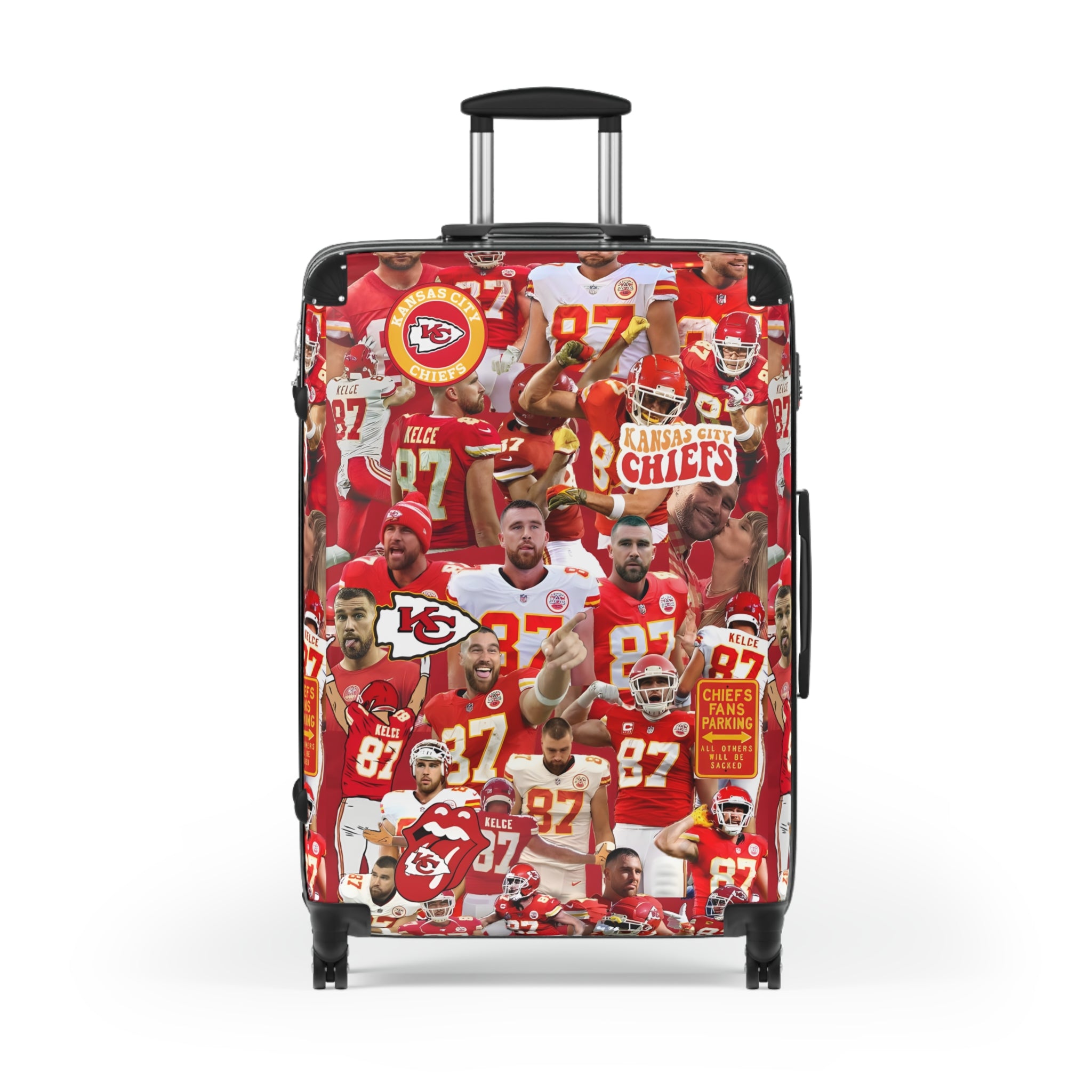 Travis Kelce Chiefs Red Collage Suitcase – Fandom Flair