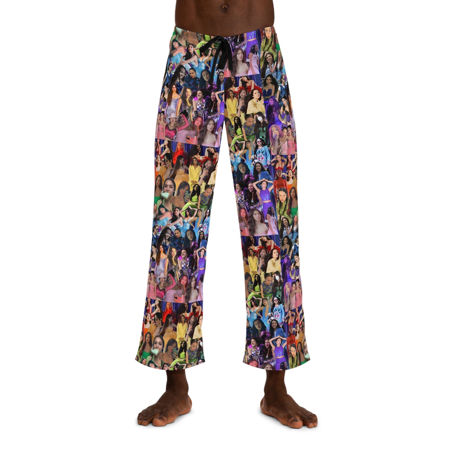 Olivia Rodrigo Rainbow Collage Men's Pajama Pants