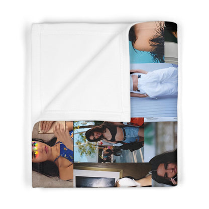 Madison Beer Mind In The Clouds Collage Soft Fleece Baby Blanket