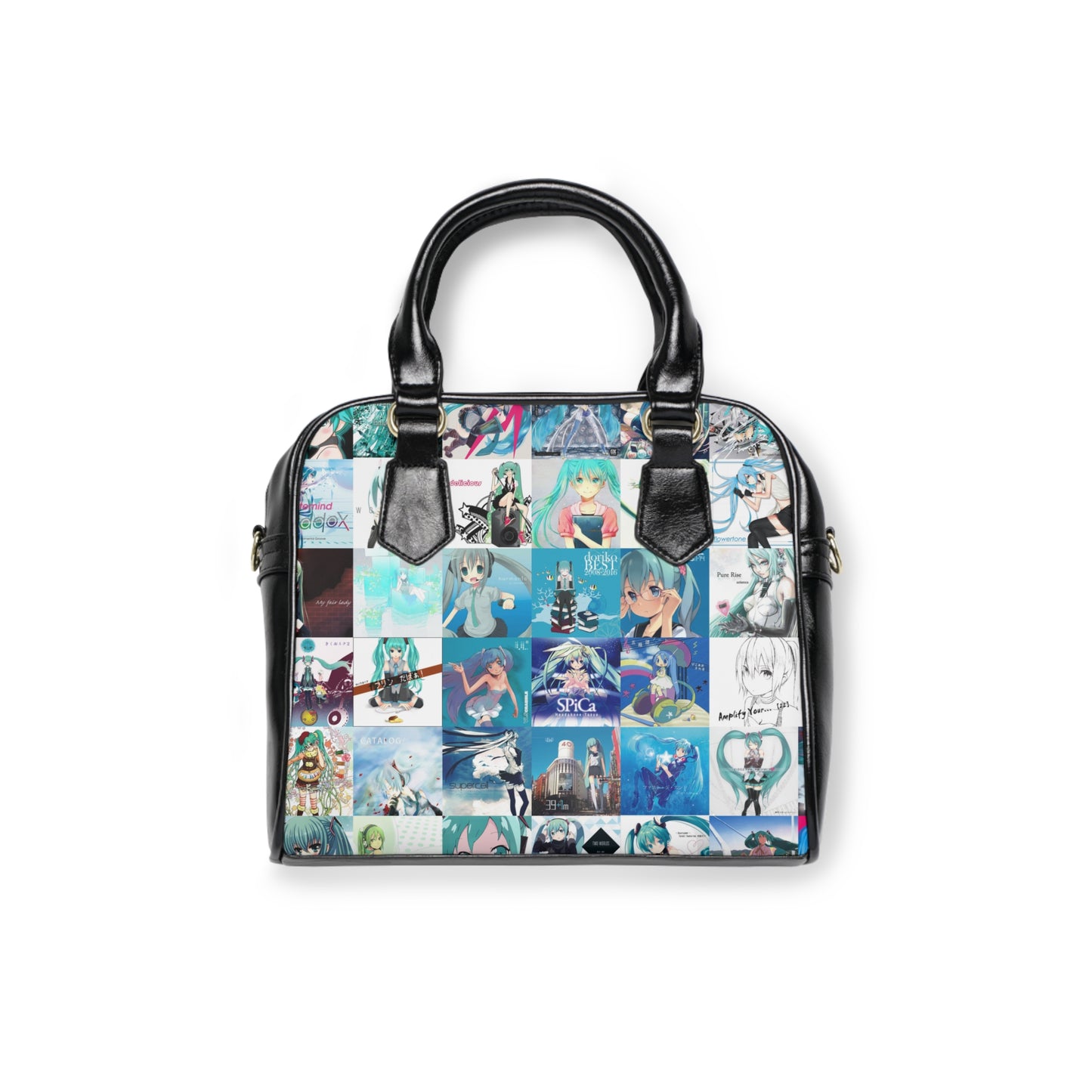 Hatsune Miku Album Cover Collage Shoulder Handbag