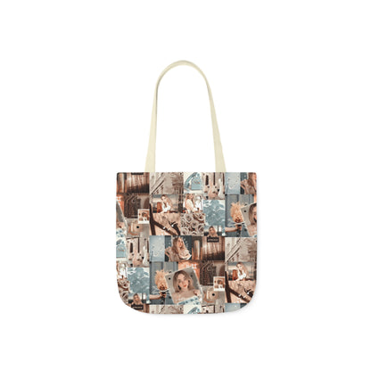 Sabrina Carpenter Peachy Princess Collage Polyester Canvas Tote Bag